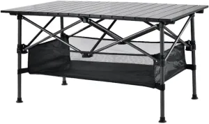 Portable Folding Table Aluminum Alloy Picnic Camping Table Ultralight Camping Furniture (D 90cm*55cm) (D 90cm*55cm)