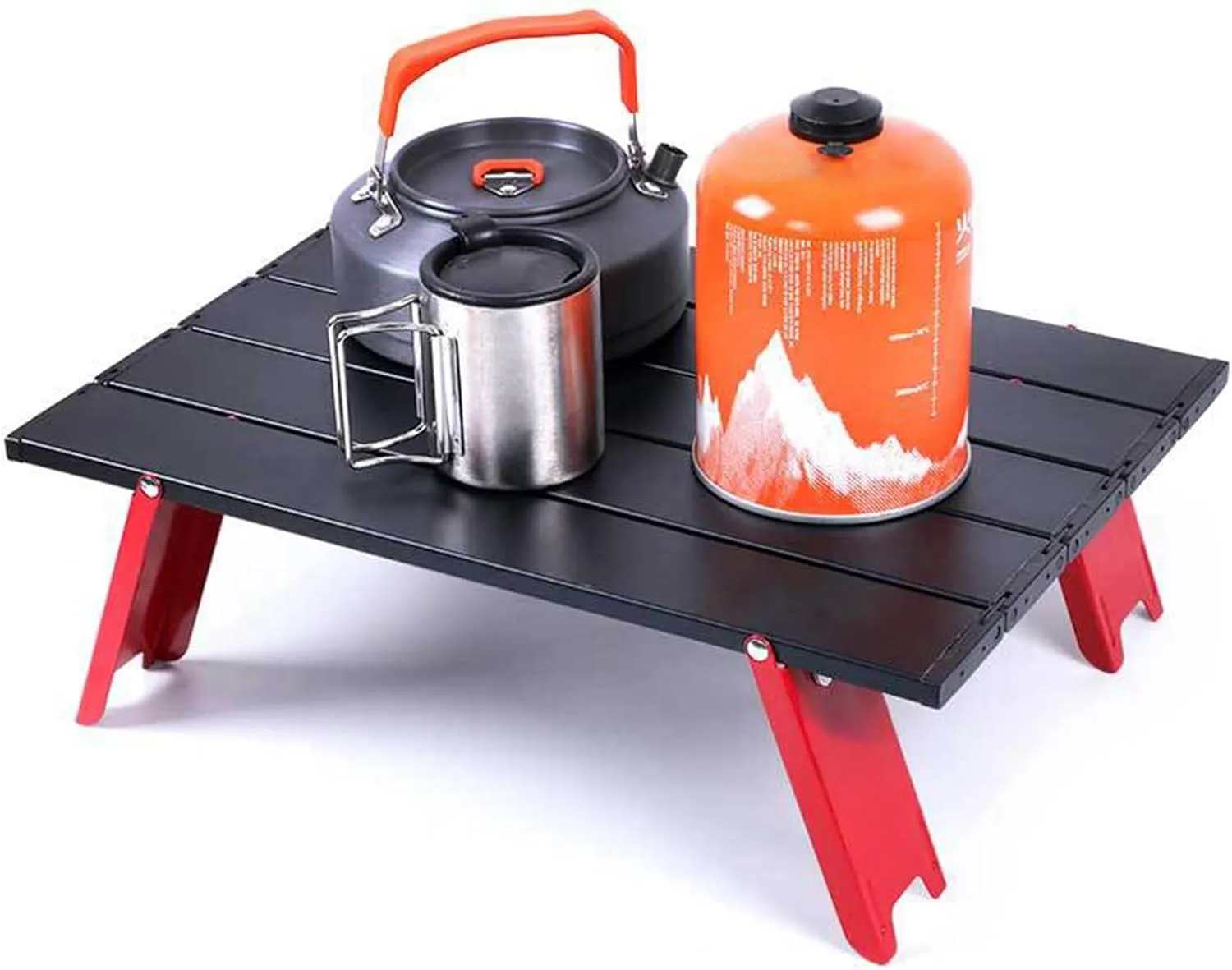 Portable Folding Table Camping Ultralight Aluminum Solid Construction Strong Load-Bearing High Stability Mini Size Collapsible