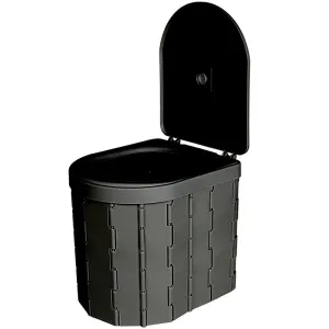 Portable Folding Toilet for Camping - Odor-Proof, Non-Slip, Car-Mounted Travel Potty - Sturdy ABS, Convenient Design