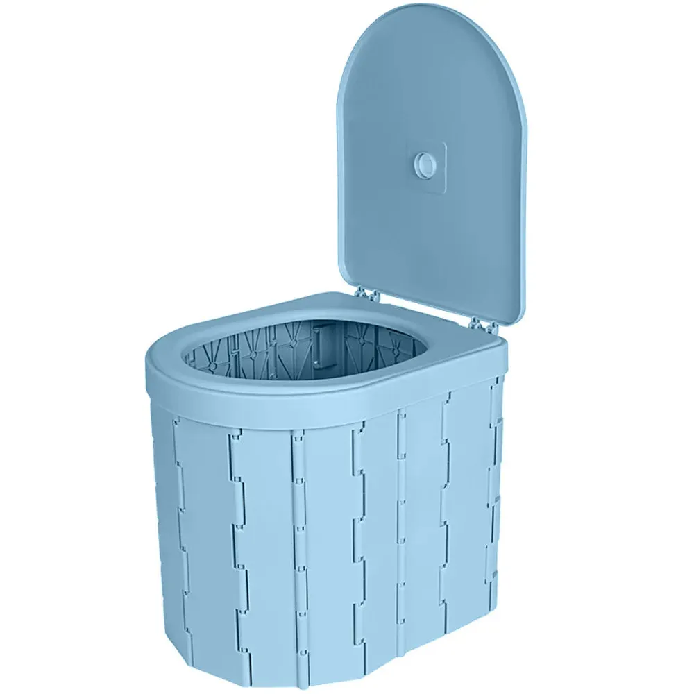 Portable Folding Toilet for Camping - Odor-Proof, Non-Slip, Car-Mounted Travel Potty - Sturdy ABS, Convenient Design