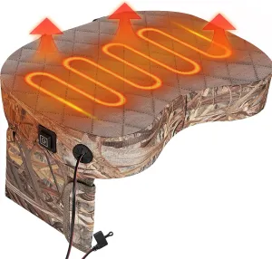 Portable Heated Stadium Seat, Outdoor Waterproof Heated Seat Cushion, 3 Level Heated Chair Pad for Stadium, Camping, Hunting, Office（No Power Bank）