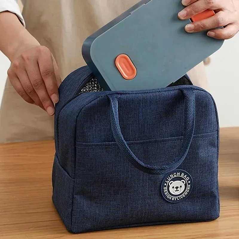 Portable Insulated Bento Bag – Waterproof Lunch Box for Work & School