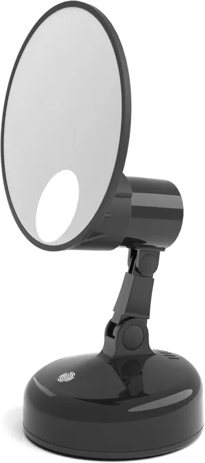 Portable Light Up Makeup Mirror - 3 Color Modes, 15x Magnification, Adjustable Brightness - Ideal for Women and Girls - Travel Vanity Mirror with 270° Rotation - Rechargeable
