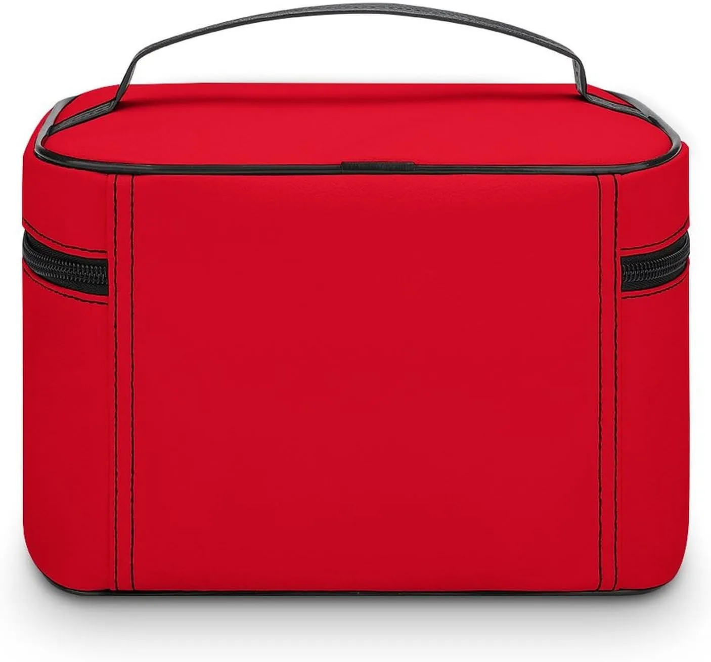 Portable Make Bag, Elegant Classic Red Cosmetic Case Portable Cosmetic Portable Organizer for Men & Women
