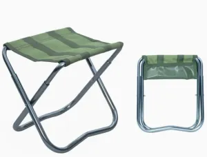 Portable Mini Folding Camping Stool, Lightweight Camp Chair for Fishing Hiking, Compact Collapsible Travel Footstool for Outdoor, Beach, Backyard, Lawn,Picnic with Carry Bag(Green)