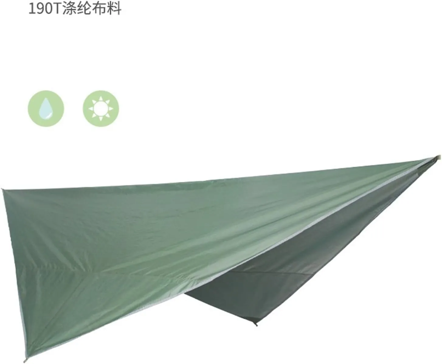 Portable Nylon Camping Hammock with Mosquito Net and Hydro-Proof Rain Fly Canopy Tarp for Outdoor Hanging Bed Sleeping(Blue)