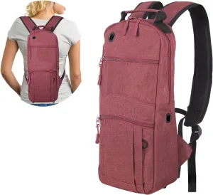 Portable Oxygen Tank Backpack for Size M2, B/M6, C/M9, ML6, A/M4, M7, Comfortable Medical Oxygen Cylinder Backpack Bag with Durable Straps for Travel - Not Suitable for Size D (Red)