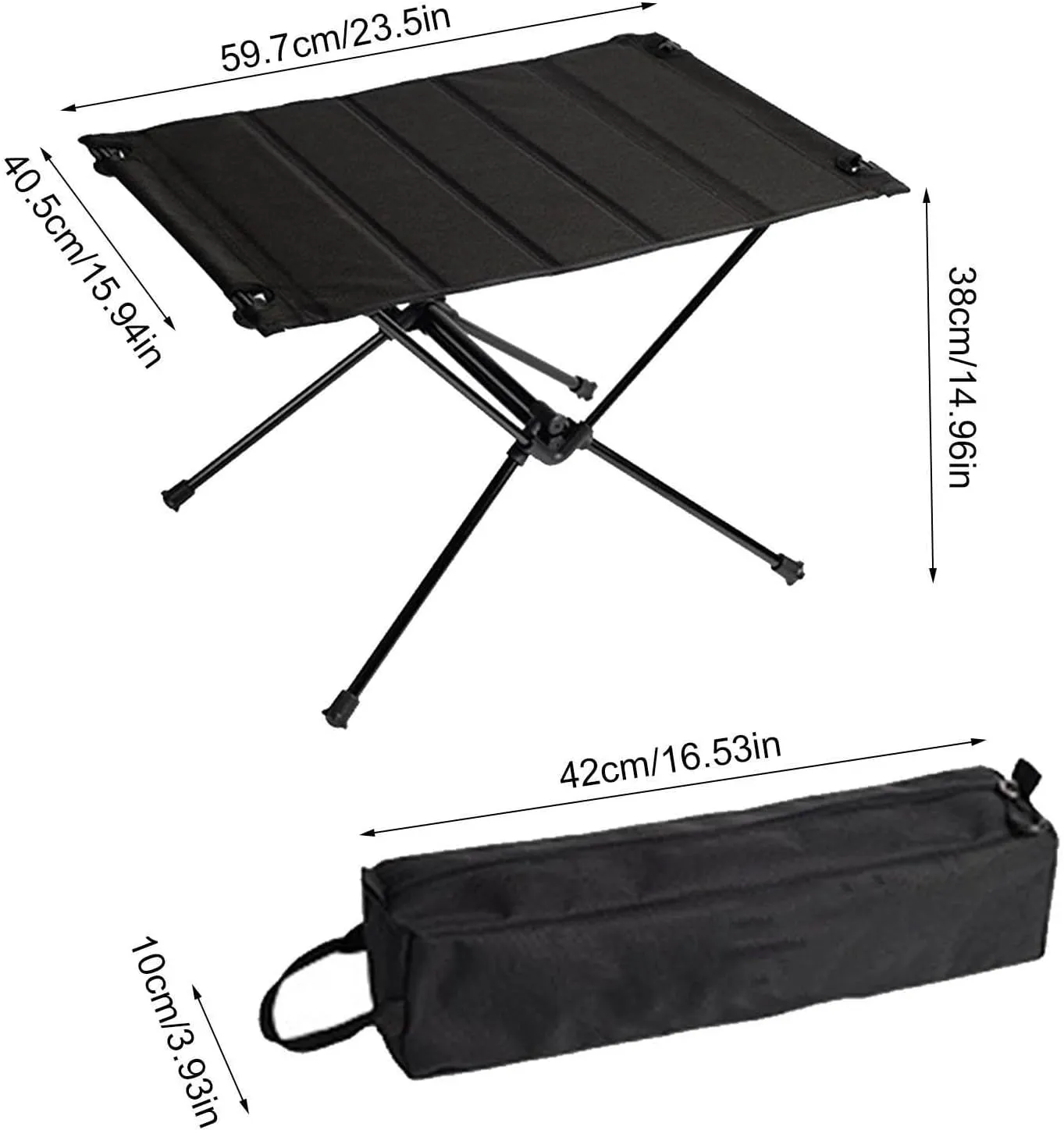 Portable Picnic Table - Aluminum Alloy Camping Table - Outdoor Heavy Duty Folding Table with Carry Bag for Party, Beach, Barbecue, Travel, Patio, Picnic
