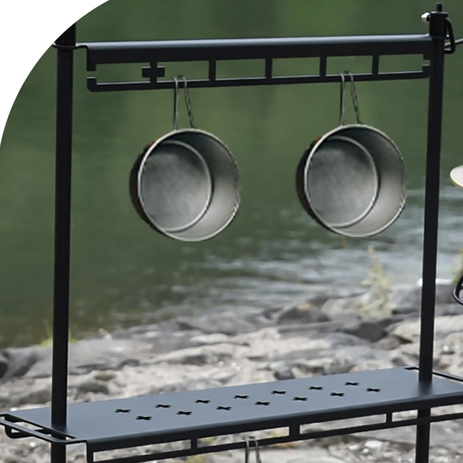 Portables Folded Table Suit Corrosions Table Aluminum Camping Table for Backyard Barbecues