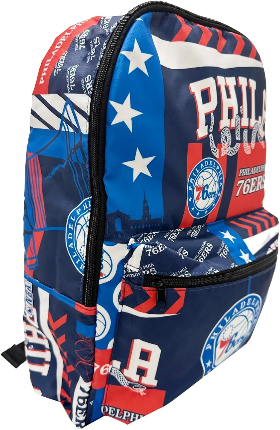 Pro Specialties Group Philadelphia 76ers basketball travel backpack, hiking, gym Backpack durable bag designed for men and women. Ideal for Adults, extra-large & waterproof use for various activities