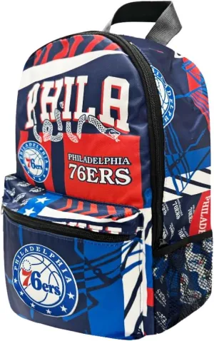Pro Specialties Group Philadelphia 76ers basketball travel backpack, hiking, gym Backpack durable bag designed for men and women. Ideal for Adults, extra-large & waterproof use for various activities