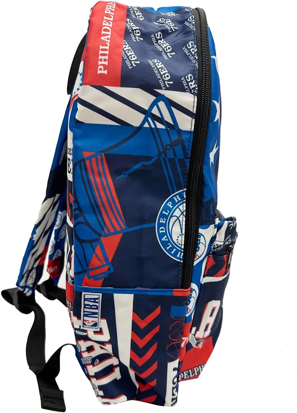 Pro Specialties Group Philadelphia 76ers basketball travel backpack, hiking, gym Backpack durable bag designed for men and women. Ideal for Adults, extra-large & waterproof use for various activities