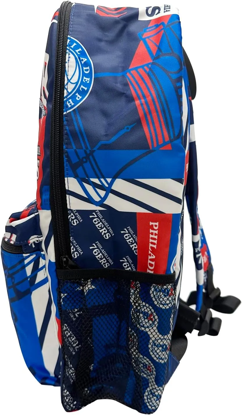 Pro Specialties Group Philadelphia 76ers basketball travel backpack, hiking, gym Backpack durable bag designed for men and women. Ideal for Adults, extra-large & waterproof use for various activities