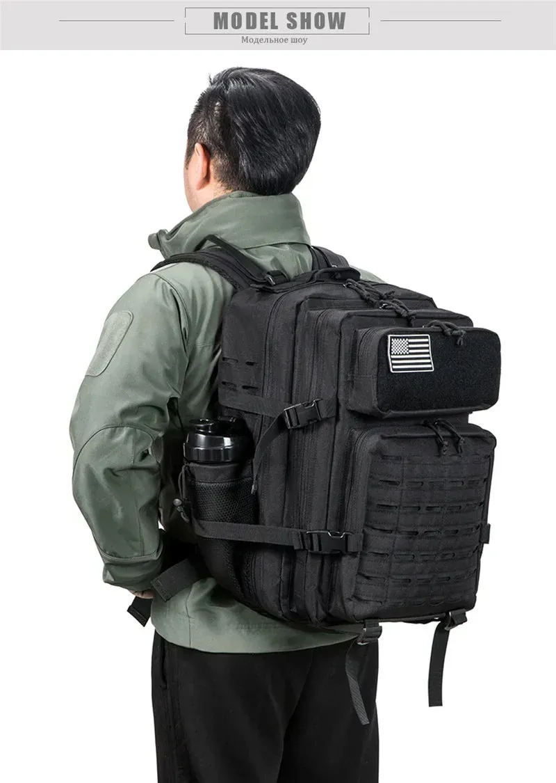 QT&QY 25L/45L Tactical Backpack for Outdoor Survival Use