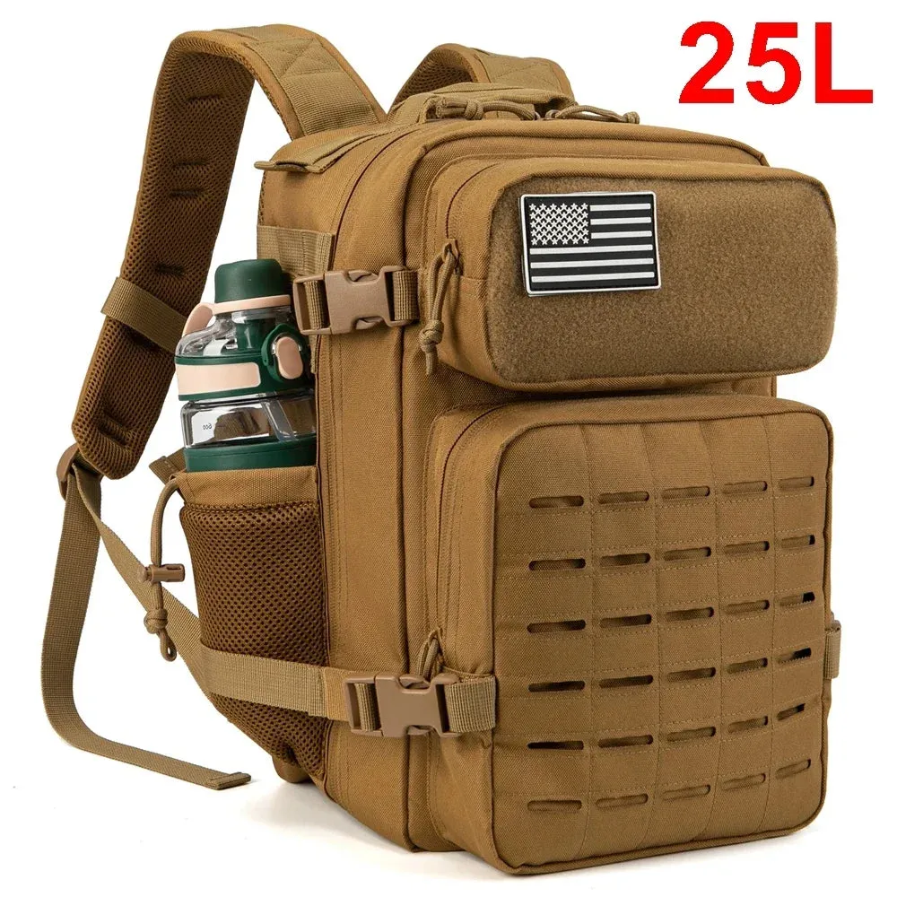 QT&QY 25L/45L Tactical Backpack for Outdoor Survival Use