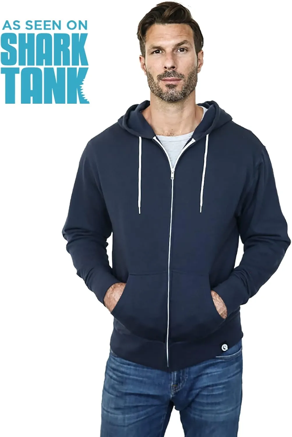 Quikflip 2-in-1 Reversible Backpack Hoodie (As Seen on SHARK TANK) Unisex Full-Zip Hero Hoodie Lite