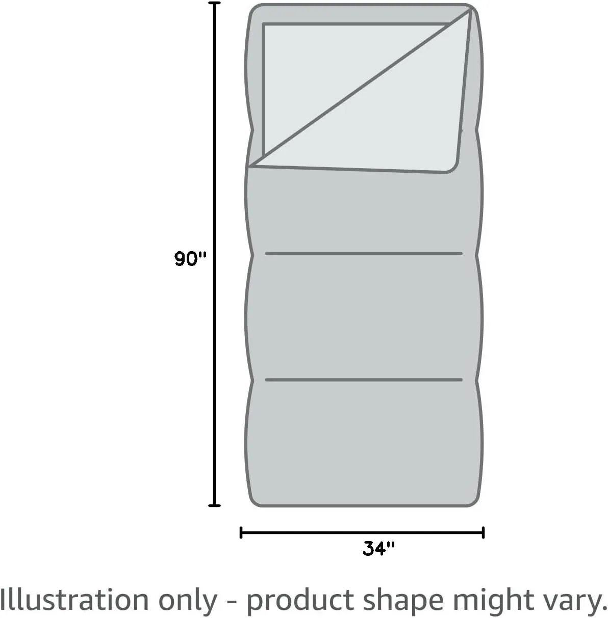 R Series Sleeping Bag, Lightweight Compact, 90" x 34" - Multi Season, Temperature Rating of 44°F to -22°F (7°C to -30°C) Between 3 Models