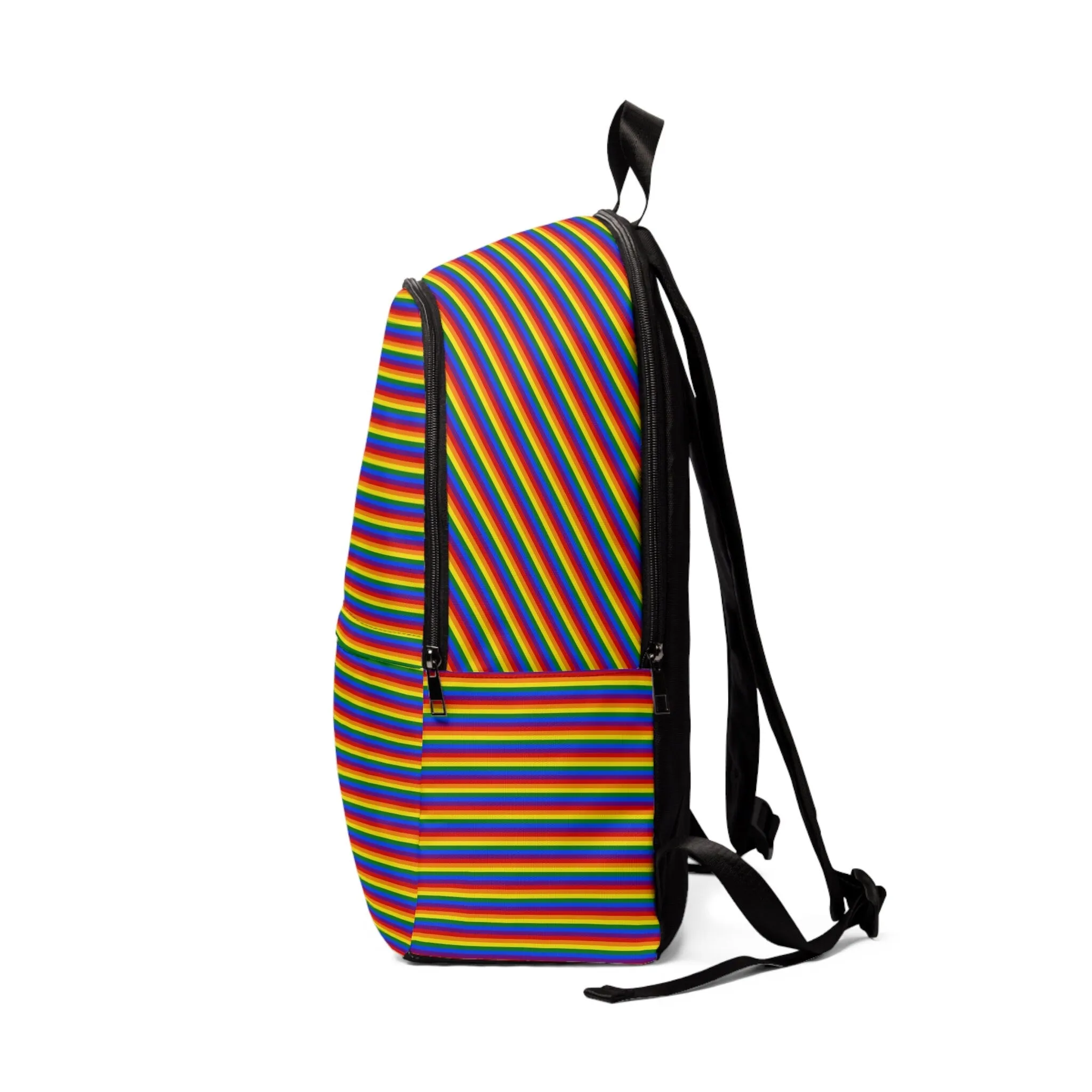 Rainbow LGBT pride Flag stripes  Fabric Backpack