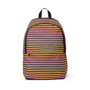 Rainbow LGBT pride Flag stripes  Fabric Backpack