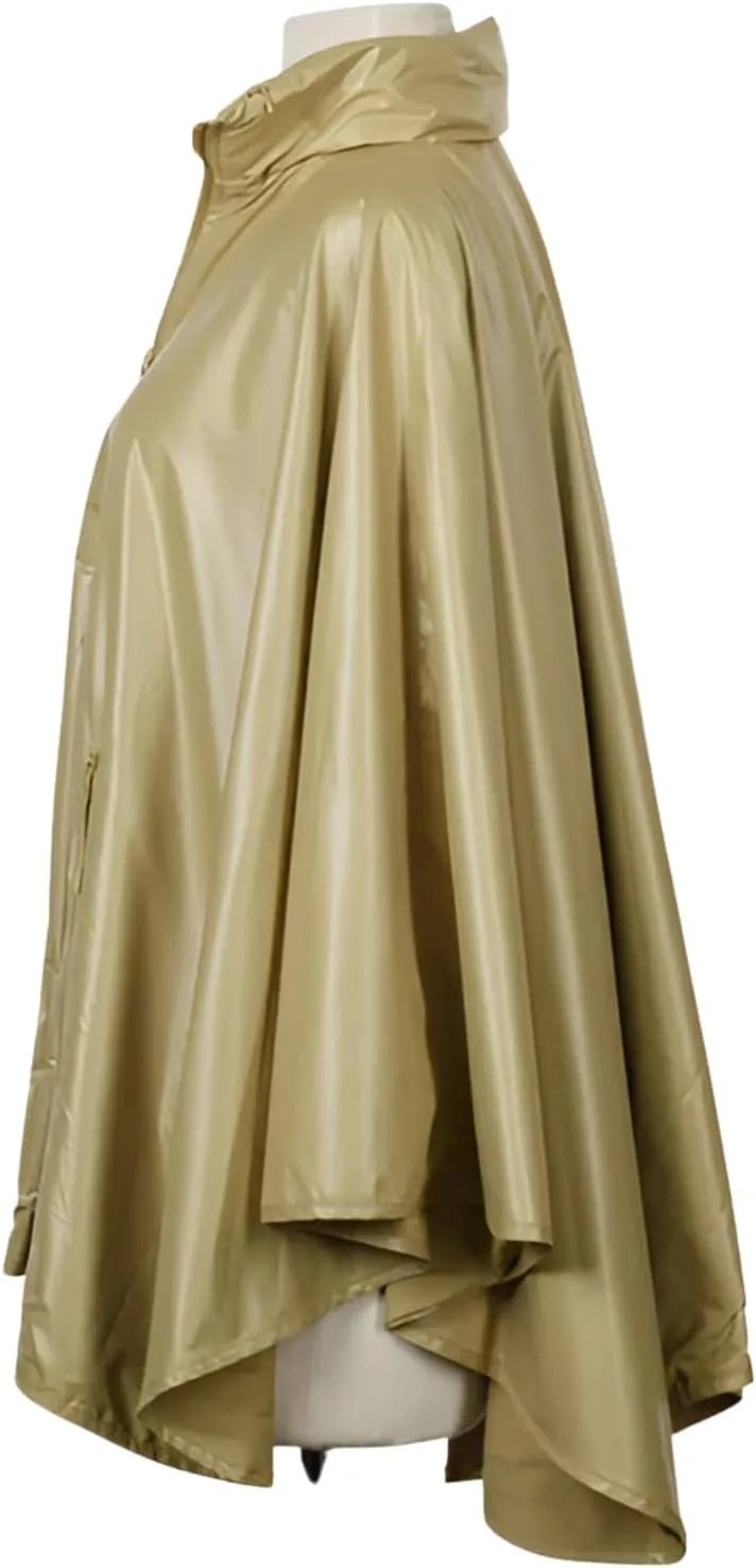 Rainraps Rain Poncho Jacket Waterproof Rain Cape | One-Size Reversible Fashionable Water-Repellent,
