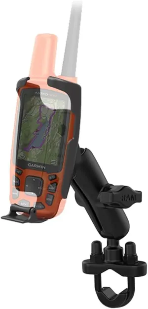 RAM Mounts Handlebar U-Bolt Mount for Garmin Astro 320, GPSMAP 62 & 64 Series RAM-B-149Z-GA41U with Medium Arm for Motorcycle, ATV/UTV, Bike