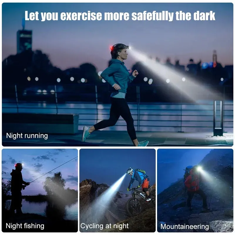 Rechargeable LED Headlamp Long-lasting, Waterproof and Powerful