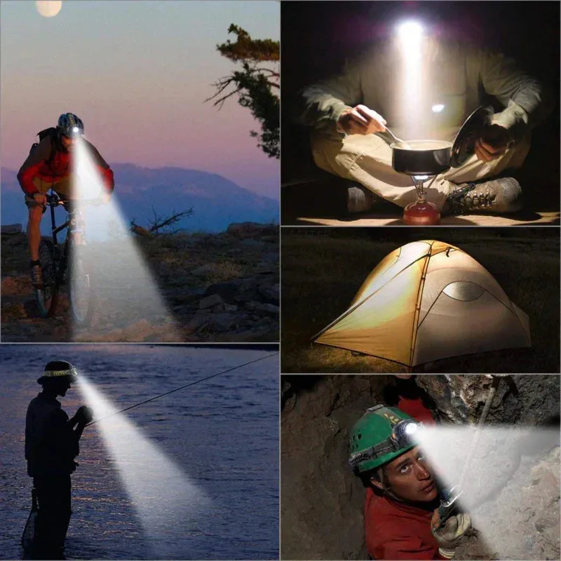 Rechargeable LED Headlamp Long-lasting, Waterproof and Powerful