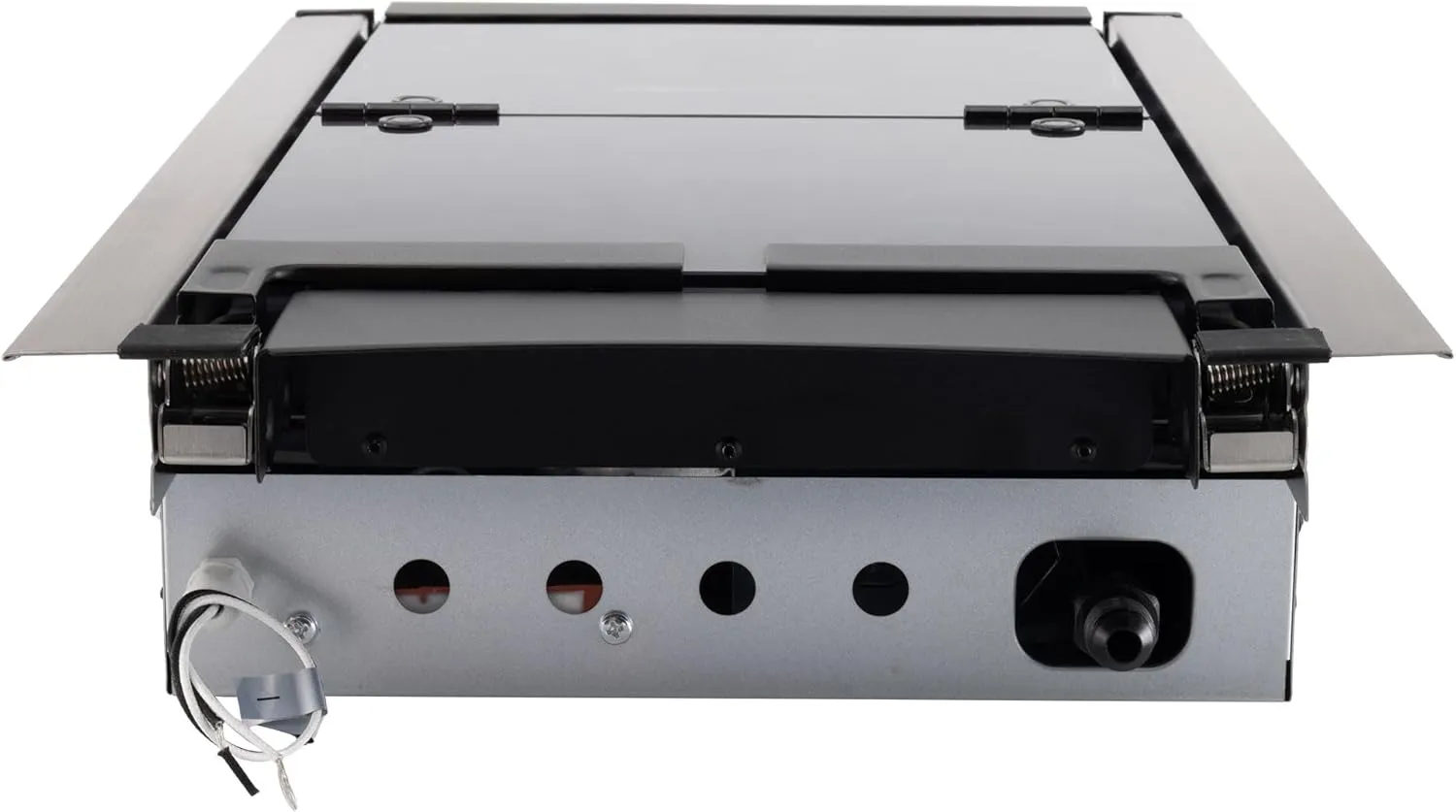 RecPro RV Built In Gas Cooktop | 2 Burner or 3 Burner | RV Cooktop Stove | 6,500 and 8,000 BTU Burners | Cover Included (Black, 2-Burner)