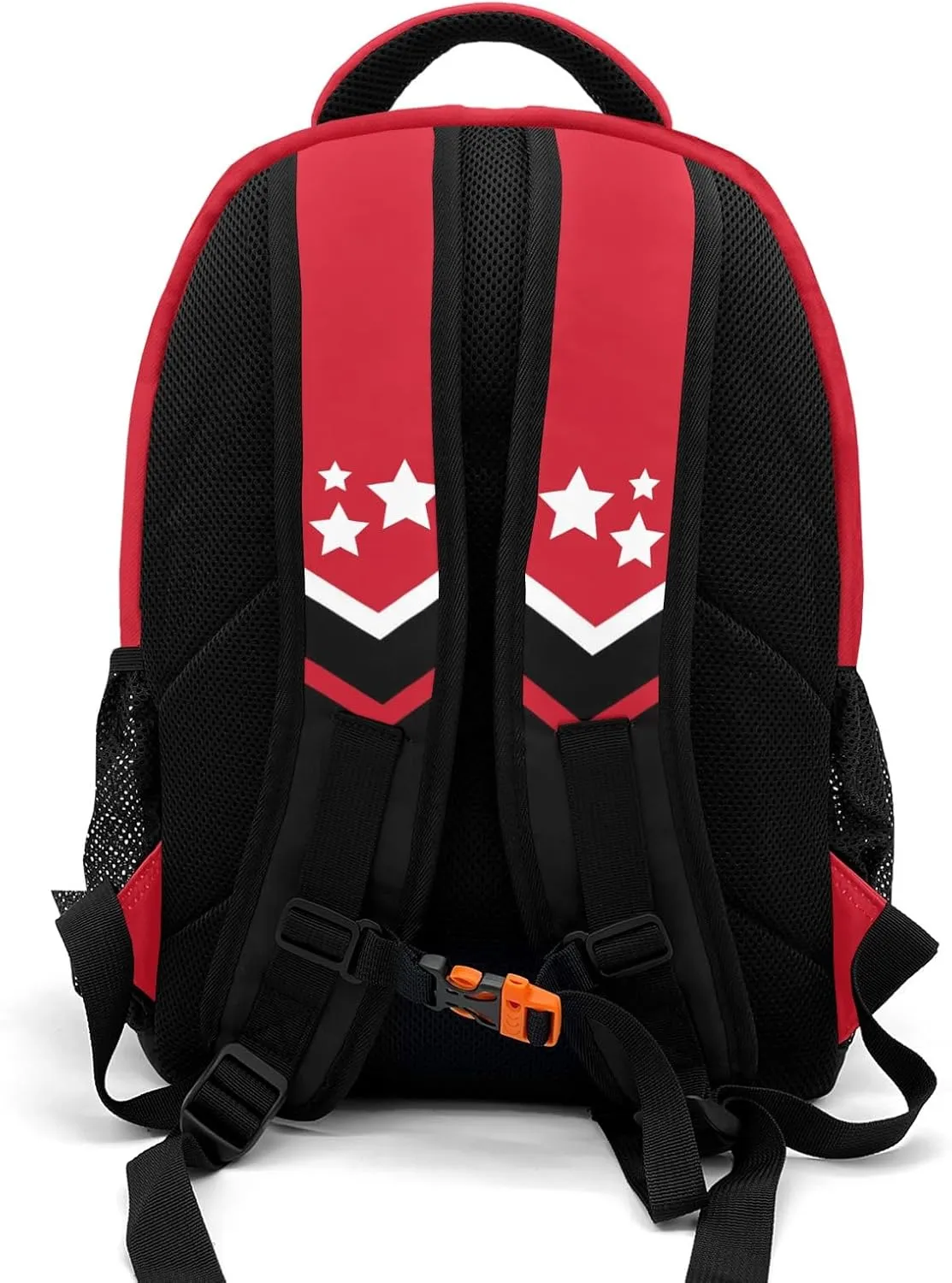Red Cheer Cheerleader Shoulder Backpack Bag for Sports Camping Hiking Travelling