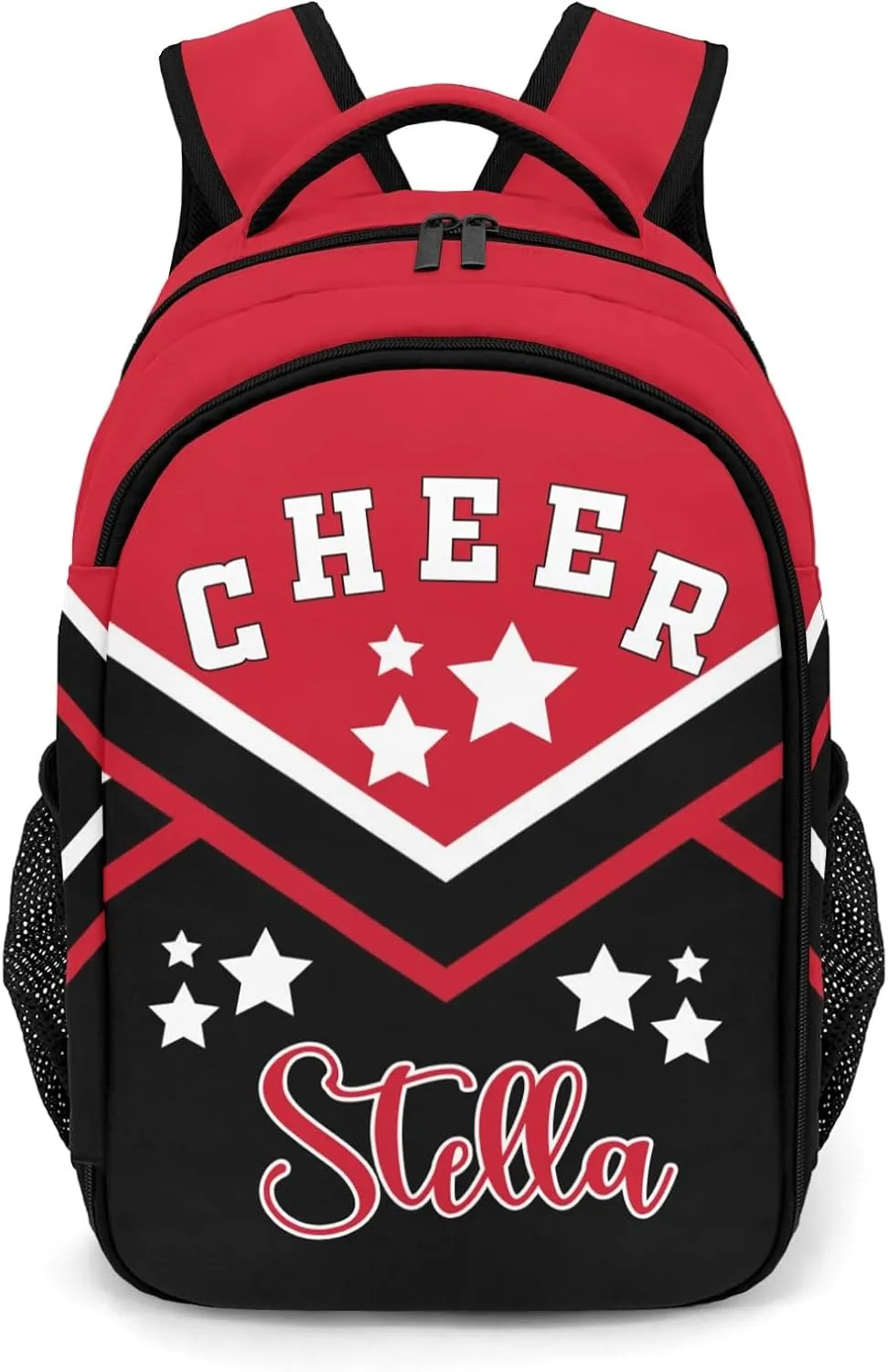 Red Cheer Cheerleader Shoulder Backpack Bag for Sports Camping Hiking Travelling