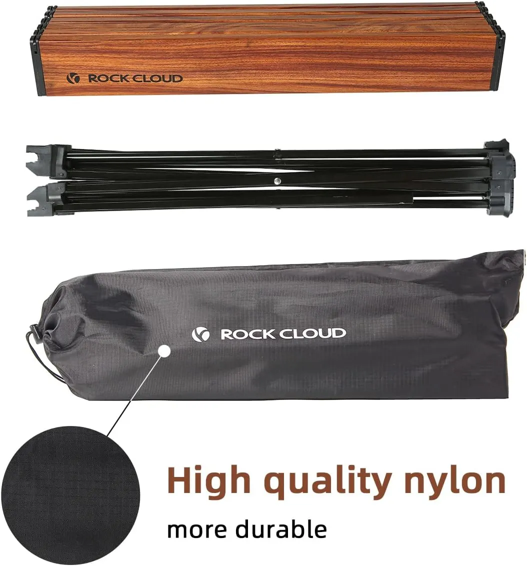 ROCK CLOUD Portable Camping Table Ultralight Aluminum Folding Beach Table Camp for Camping Hiking Backpacking Outdoor Picnic, Small