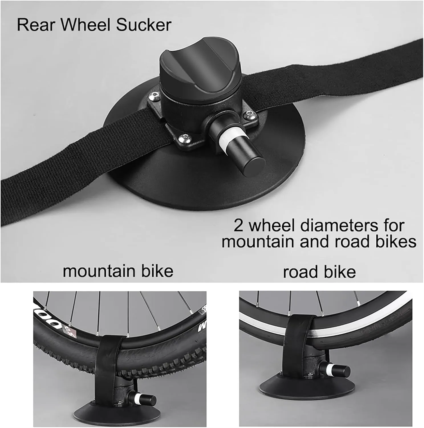 ROCKBROS Suction Cup Bike Rack for Car Roof Top Sucker Bike Rack Quick Release Aluminium Alloy Bike Carrier with Sucker for 3 Bikes Blue