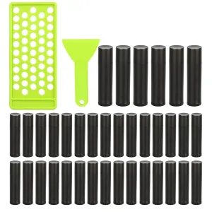 RONRONS Professional Lipsticks Filling Tray Kits, Including 1 Pieces Lip Balms Filling Tray 1 Pieces Spatula and 50 Pieces Empty Lip Balm Tubes with Caps DIY Lipstick Gifts for Women Grils Business