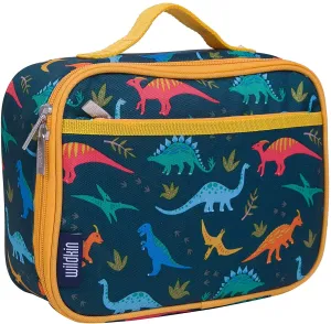 Rynx | Wildkin Kids Insulated Lunchbox Bag for Boys and Girls, Perfect Size for Packing Hot or Cold Snacks for School and Travel, Measures 9.75 x 7 x 3.25 Inches, BPA-Free, Olive Kids (Jurassic Dinosaurs)