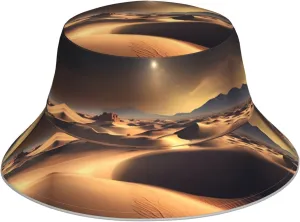 Sahara Desert Double-Sided Fisherman hat, Outdoor Mountaineering Sun hat for Men and Women, Folding Travel Beach Fishing Sun hat