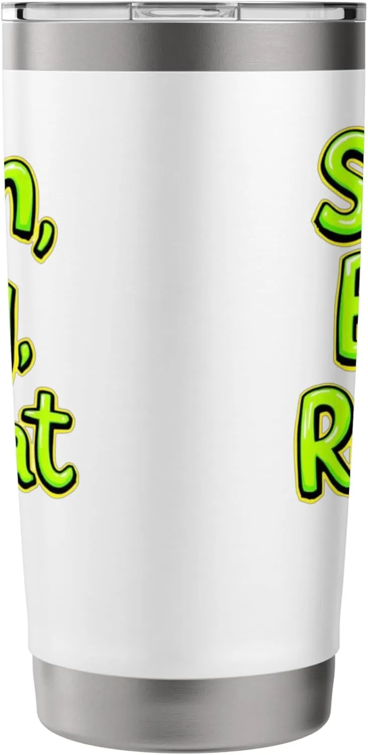 Scan Bag Repeat Funny Self-Checkout Efficiency Retail Humor Stainless Steel Insulated Tumbler