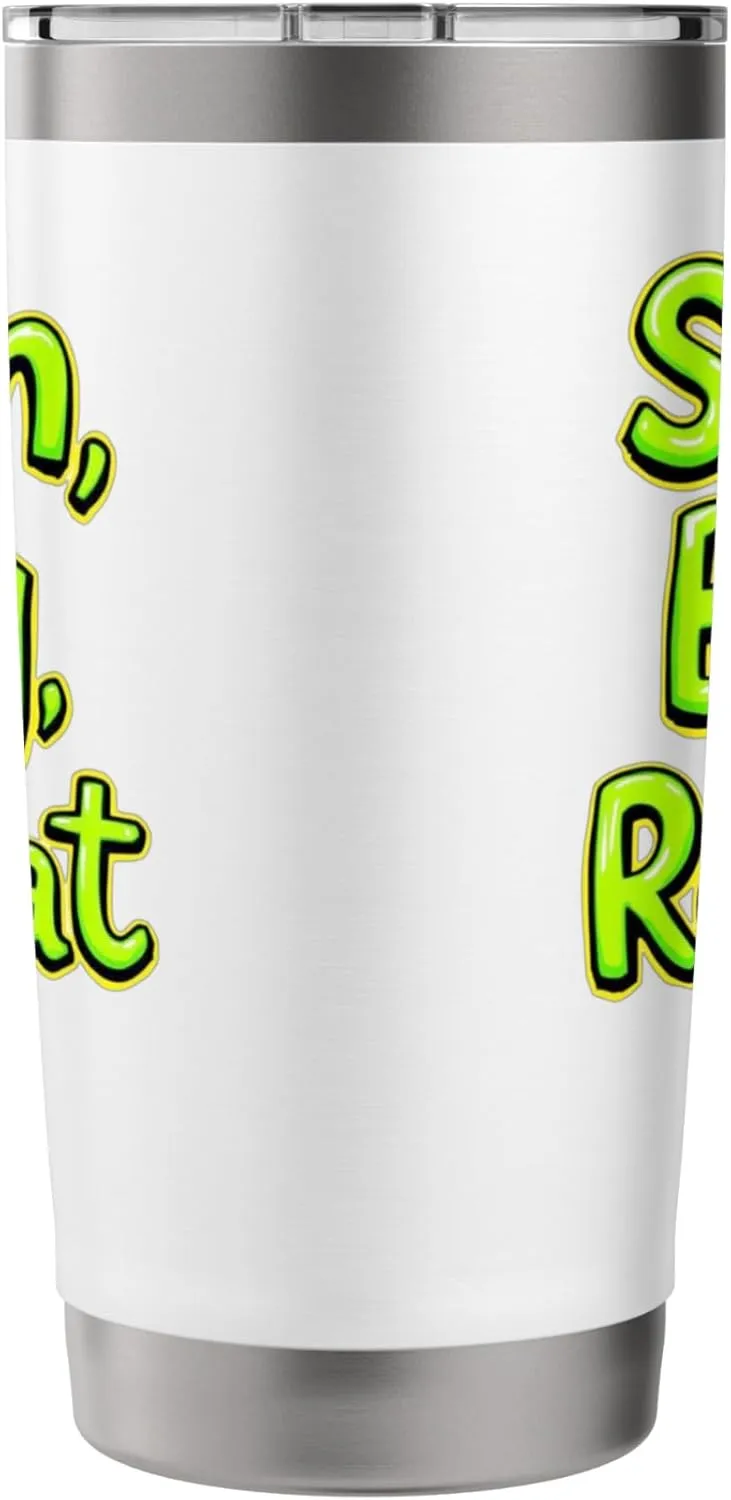 Scan Bag Repeat Funny Self-Checkout Efficiency Retail Humor Stainless Steel Insulated Tumbler