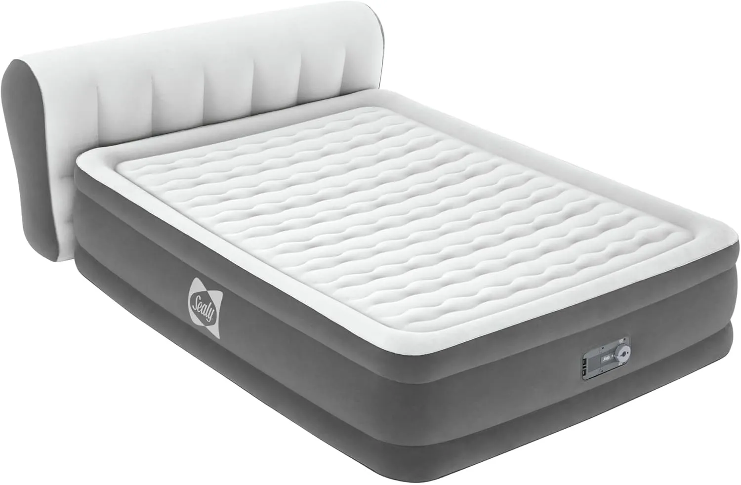 Sealy Tritech Airbed Queen 31" Headboard Built-in AC Pump