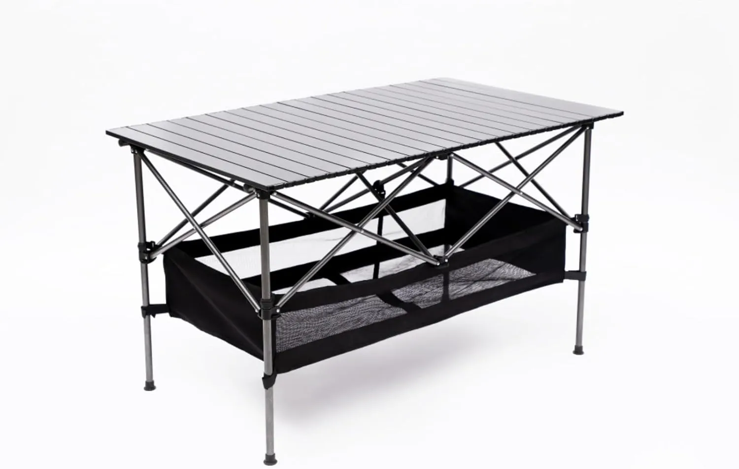 Set of 3, Folding Outdoor Table and Chair Set for Indoor, Outdoor Camping, Picnics, Beach,Backyard, BBQ, Party, Patio (Black4)