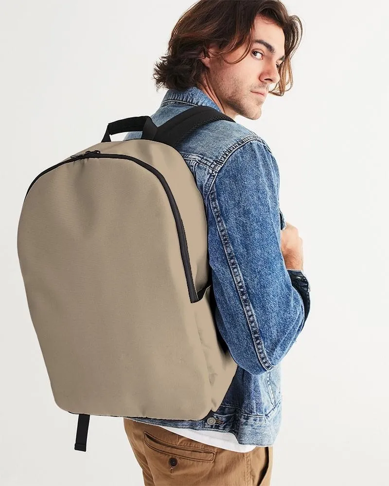 Shaded Pale Pastel Orange Brown Waterproof Backpack | C0M15Y30K30