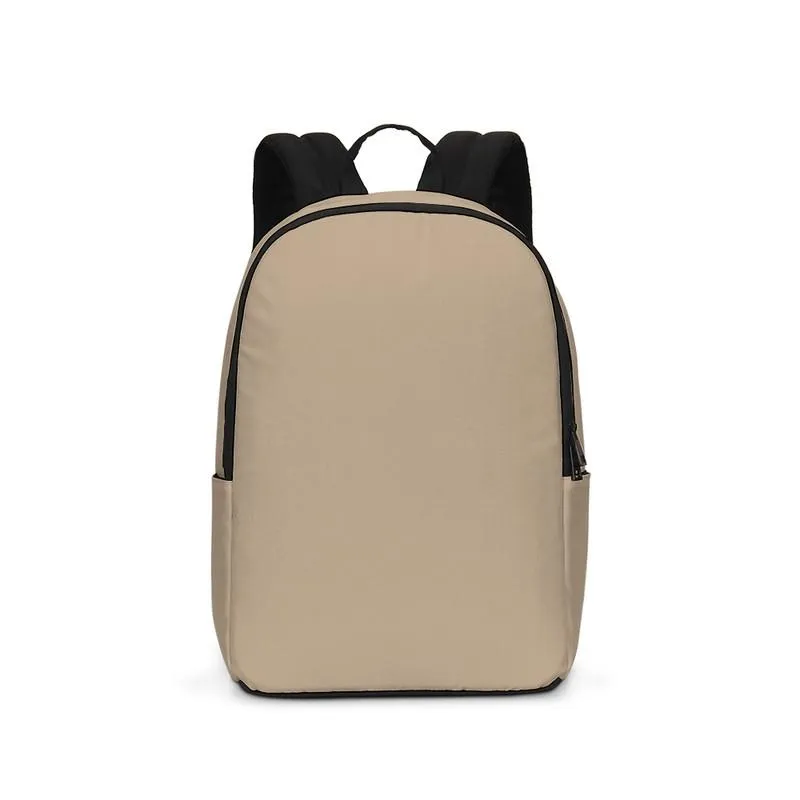 Shaded Pale Pastel Orange Brown Waterproof Backpack | C0M15Y30K30