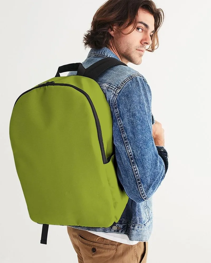 Shaded Warm Green Waterproof Backpack | C25M0Y100K30