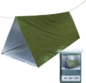 Shelter Survival Tent, Life Tent,Life Tent Survival Shelter 2 - Waterproof Gear Water Proof, Thermal Sleeping Bag Blanket with Tarp for Walking