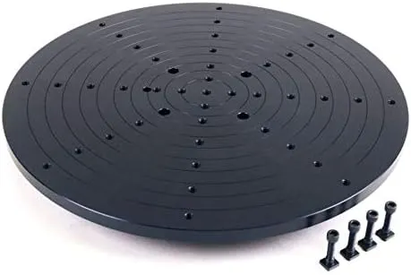 Sherline 10 Inch 3D Scanning Plate for CNC Rotary Table 3727LAZ