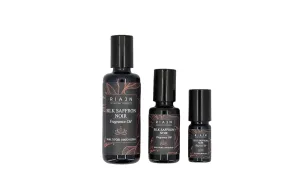 Silk Saffron Noir Perfume Oil | Long-Lasting Roll-On Fragrance | Creamy, Sweet Spice with Jasmine, Saffron, Almond, & Musk | Natural Ingredients, Travel Size, & Alcohol-Free | 5, 20, or 50 mL (50 mL)