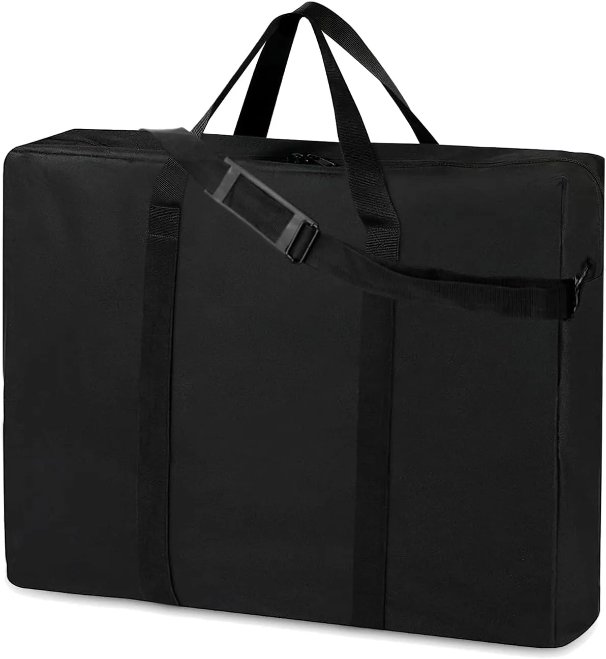 SIRUITON Folding Table Storage Bag, Portable 600D WaterProof Carry Bag for Folding Picnic/Camp Tables with Reinforcing Plate & Shoulder Strap, 48"D x 30"W x4.5"H Fits 8FT Folding Tables（bag only）
