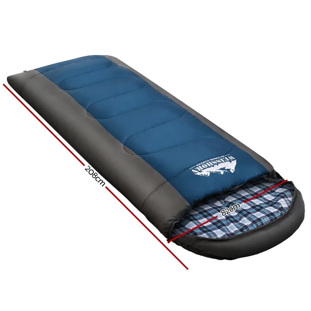 Sleeping Bag Camping Hiking Tent Winter Outdoor Comfort 0 Degree Navy