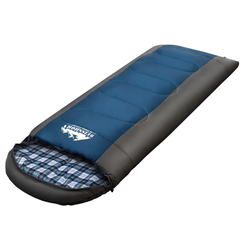 Sleeping Bag Camping Hiking Tent Winter Outdoor Comfort 0 Degree Navy
