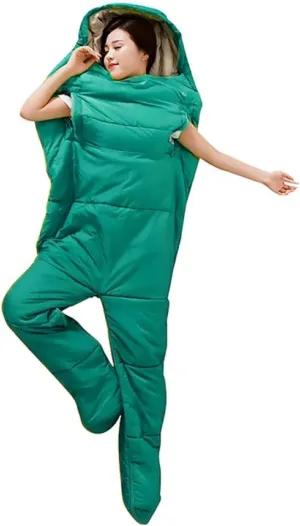 Sleeping bagNew Sale Humanoid Sleeping Bag Outdoor Camping Backpacking Travel Hiking Sleeping Bag with Zipper Holes Arms Warm Sleeping Bag f
