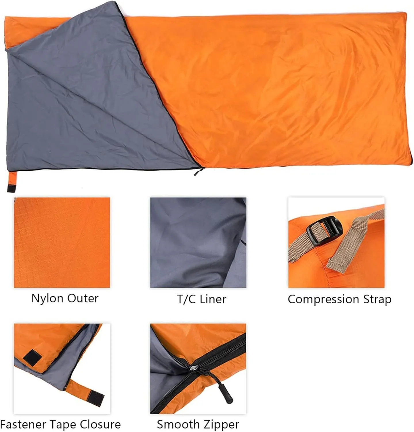 Sleeping Bags Outdoor Envelope Sleeping Bag Camping Travel Hiking Ultra-Light Sleeping Bag Travel Bag Hiking